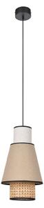 Lampa Wisząca MARKET SET, Singapour XS, ściemnialny, beżowy, salon, tkanina | tekstylia, design
