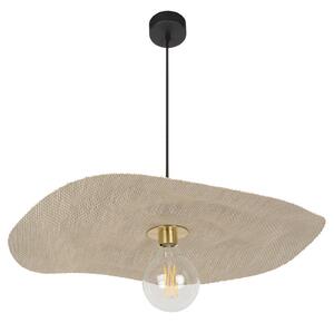 Lampa Wisząca MARKET SET, Rivage M, ściemnialny, beżowy, salon, tkanina | tekstylia, design