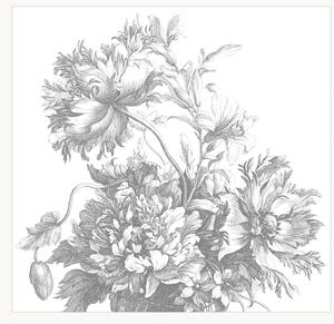 Tapeta Engraved Flowers