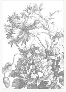 Tapeta Engraved Flowers
