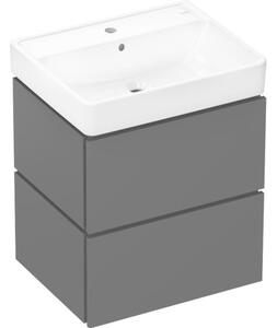 Umywalka HANSGROHE Xilesa E 54396760 Szary łupek matowy + szafka Xanuia Q