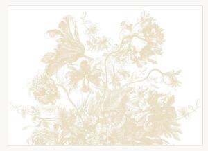 Tapeta Frans Uyterlinde - Engraved Flowers