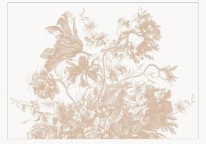Tapeta Engraved Flowes