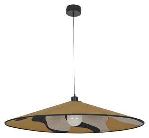 Lampa Wisząca MARKET SET, Sonia Laudet, ściemnialny, żółty, salon, tkanina | tekstylia, design