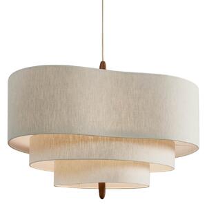 Lampa Wisząca MARKET SET, Pebble, ściemnialny, beżowy, salon, tkanina | tekstylia, design