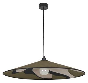Lampa Wisząca MARKET SET, Sonia Laudet, ściemnialny, zielony, salon, tkanina | tekstylia, design