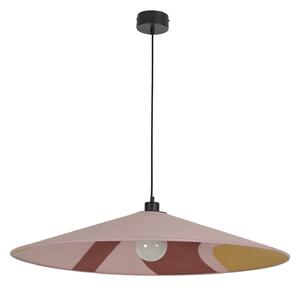 Lampa Wisząca MARKET SET, Sonia Laudet, ściemnialny, pudrowy róż, salon, tkanina | tekstylia, design