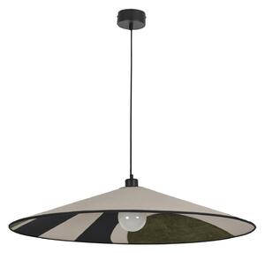 Lampa Wisząca MARKET SET, Sonia Laudet, ściemnialny, brąz rdzawy, salon, tkanina | tekstylia, design