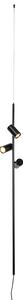 Czarna lampa wisząca z włącznikiem nożnym 3 światła - Jeana Luxe Oswietlenie wewnetrzne