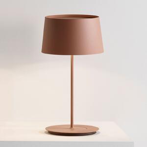Lampa Stołowa Vibia, Warm, brąz rdzawy, salon, metal, nowoczesny