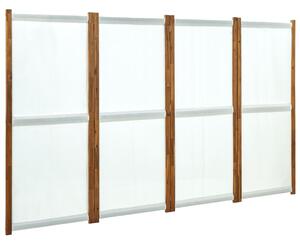 Parawan 4-panelowy, kremowy, 280 x 170 cm