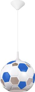 Młodzieżowa wisząca lampa piłka E394-Ball - niebieski