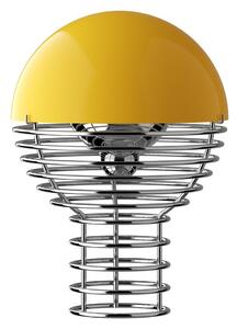 Lampa Stołowa Verpan, Wire, ściemnialny, żółty, salon, stal szlachetna, design