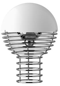 Lampa Stołowa Verpan, Wire, ściemnialny, biały, salon, stal szlachetna, design