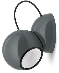 Lampa Ścienna Stilnovo, Gravitino, ściemnialny, szary, salon, metal, design
