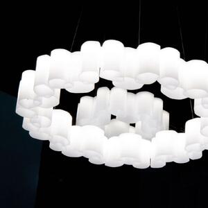 Lampa Wisząca Stilnovo, Honey, ściemnialny, biały, salon, tworzywo sztuczne, nowoczesny