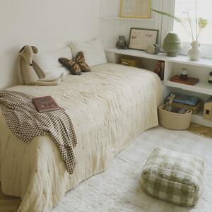 DYWAN BAWEŁNIANY VICHY IVORY 90X120 CM - LORENA CANALS
