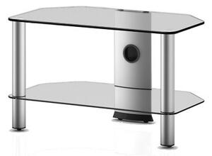 Sonorous NEO270 C-SLV (przeźroczyste szkło, srebrne nogi) Stolik pod telewizor lcd
