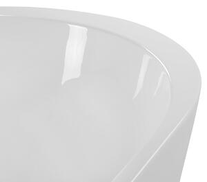 Retro wanna wolnostojąca akrylowa 170 x 80 cm biała Nevis Beliani