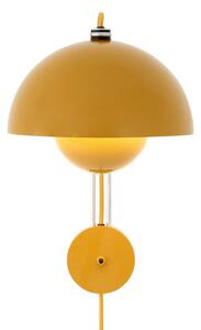 Lampa Ścienna &Tradition, Flowerpot VP8, żółty, salon, metal, design