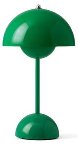 Lampa Stołowa &Tradition, Flowerpot VP3, zielony, salon, metal, design