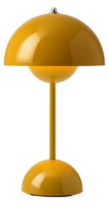 Lampa Stołowa &Tradition, Flowerpot VP9, ściemnialny, żółty, salon, tworzywo sztuczne, design