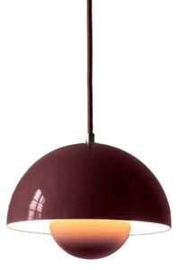 Lampa Wisząca &Tradition, Flowerpot VP1, ściemnialny, pudrowy róż, salon, metal, design