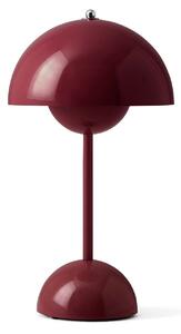Lampa Stołowa &Tradition, Flowerpot VP9, ściemnialny, fioletowy, salon, tworzywo sztuczne, design