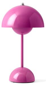 Lampa Stołowa &Tradition, Flowerpot VP9, ściemnialny, pudrowy róż, salon, tworzywo sztuczne, design