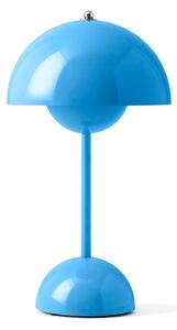 Lampa Stołowa &Tradition, Flowerpot VP9, ściemnialny, niebieski, salon, tworzywo sztuczne, design
