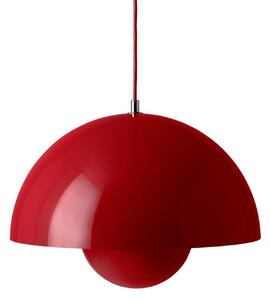 Lampa Wisząca &Tradition, Flowerpot VP7, ściemnialny, czerwony, salon, metal, design