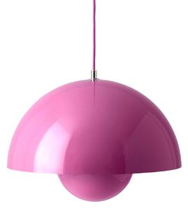 Lampa Wisząca &Tradition, Flowerpot VP7, ściemnialny, pudrowy róż, salon, metal, design