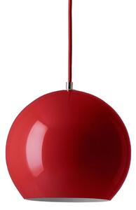 Lampa Wisząca &Tradition, Topan VP6, ściemnialny, czerwony, salon, metal, design