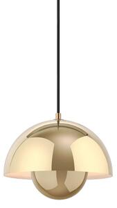 Lampa Wisząca &Tradition, Flowerpot VP1, ściemnialny, złoty | mosiężny, salon, metal, design