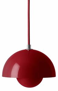 Lampa Wisząca &Tradition, Flowerpot VP10, ściemnialny, czerwony, salon, metal, design