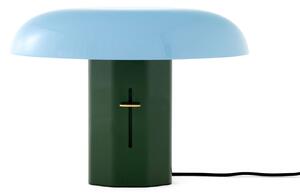 Lampa Stołowa &Tradition, Montera JH42, ściemnialny, zielony, salon, aluminium, design