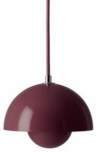 Lampa Wisząca &Tradition, Flowerpot VP10, ściemnialny, fioletowy, salon, metal, design