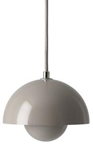Lampa Wisząca &Tradition, Flowerpot VP10, ściemnialny, szary, salon, metal, design