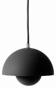 Lampa Wisząca &Tradition, Flowerpot VP10, ściemnialny, czarny, salon, metal, design