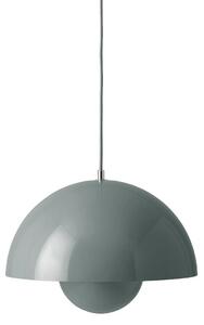 Lampa Wisząca &Tradition, Flowerpot VP10, ściemnialny, szary, salon, metal, design