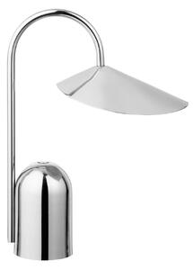 Lampa Stołowa ferm LIVING, Arum, ściemnialny, metaliczny, salon, stal szlachetna, design