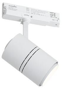 Nowoczesny reflektor szynowy biały do szyny 3-fazowej z LED - 3-Phase Ruler