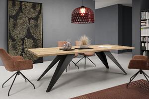 Nowoczesny stół Memo 160x90 rozkładany do 260 cm na oryginalnych metalowych nogach z kolorem blatu do wyboru