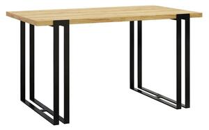 Nowoczesny stół TOP 140x80 rozkładany do 240 cm na czarnych metalowych nogach z kolorem blatu do wyboru