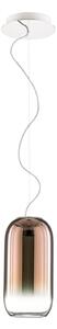 Lampa Wisząca Artemide, Gople Mini, ściemnialny, antyczny mosiądz, salon, szkło, design