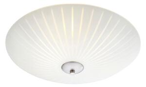 Lampa Sufitowa Markslöjd, Cut, ściemnialny, biały, salon, szkło