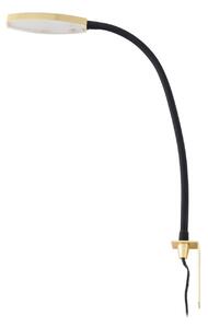 Lampa Ścienna Lindby, Flexola, ściemnialny, czarny, sypialnia, metal