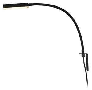 Lampa Ścienna Lindby, Flexola, ściemnialny, czarny, sypialnia, metal