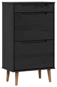 Szafka na buty MOLDE 59,5 x 35 x 103 cm Lite drewno sosnowe