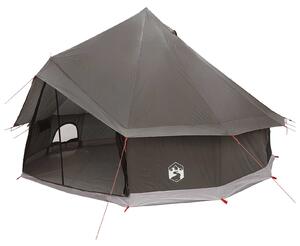 Namiot Tipi Brązowy Szary 300 x 300 x 200 cm Poliester i Stal